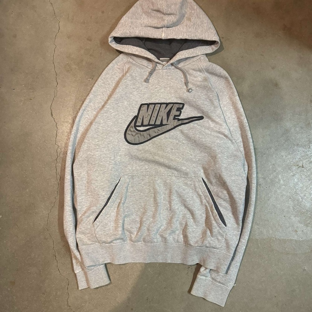 Nike Light Gray Hoodie Sweatshirt
